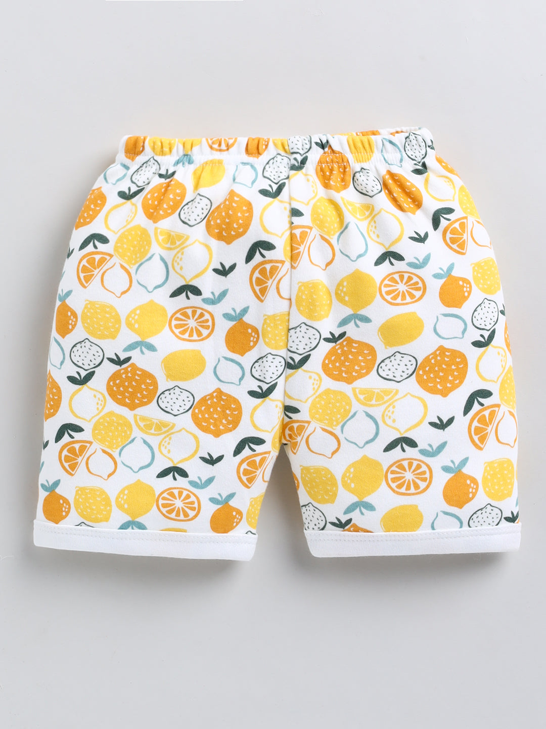 Full Sleeve Pure Cotton Lemon Print Jabla & Shorts