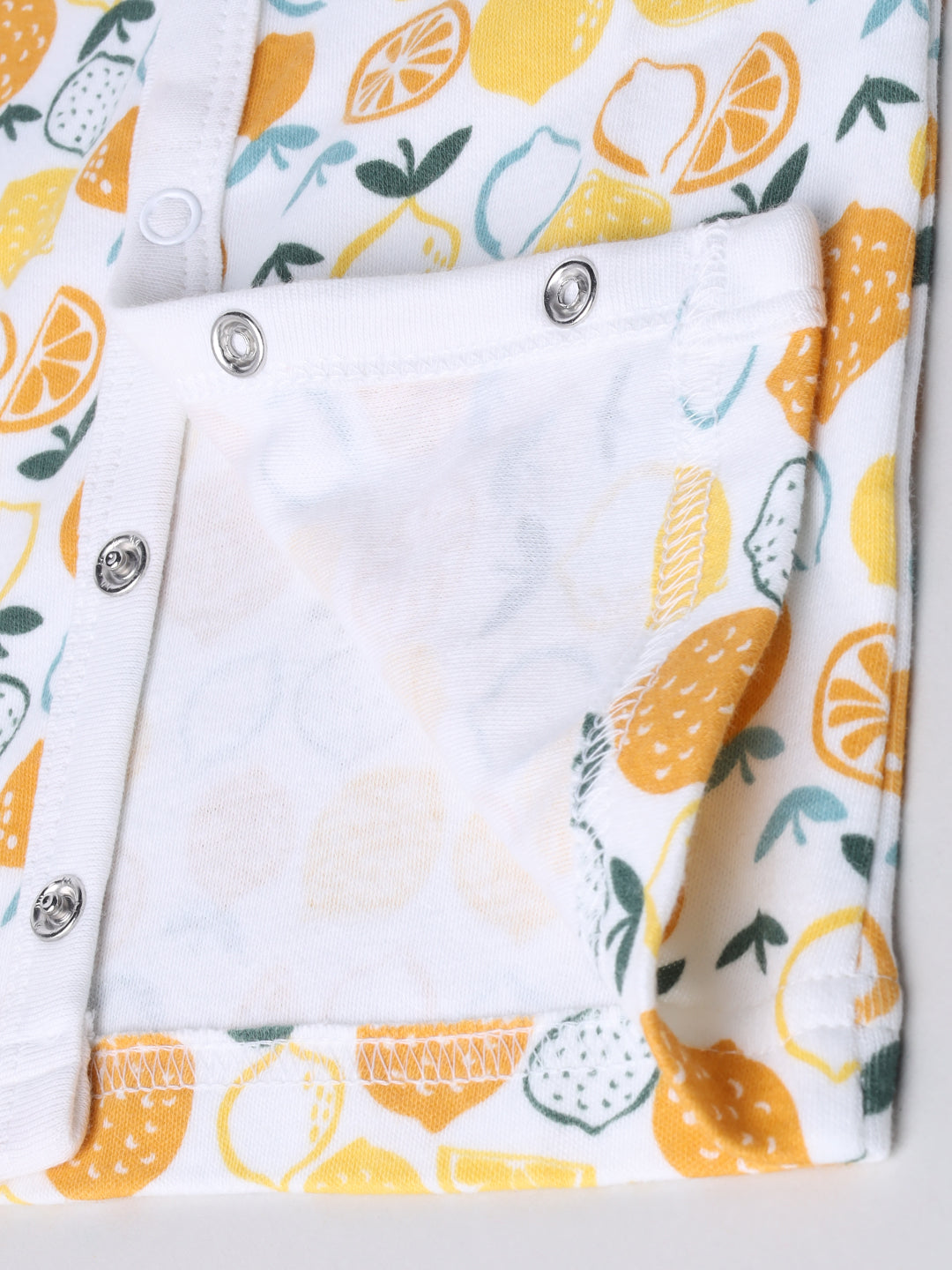 Full Sleeve Pure Cotton Lemon Print Jabla & Shorts