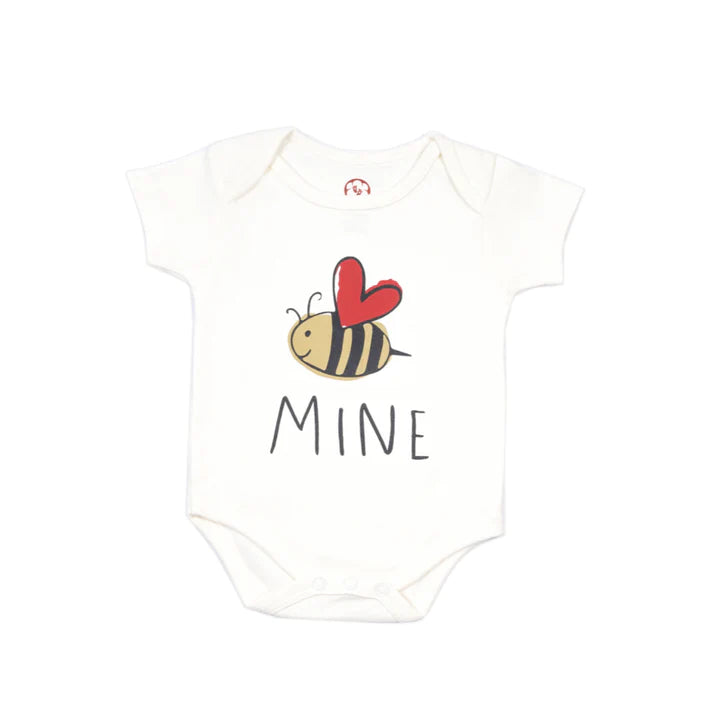 Onesie Half Sleeve - Side snap / Kimono style - Be Mine