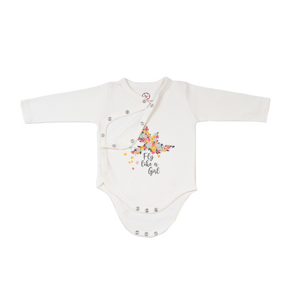 Onesie Full Sleeve - Side snap/Kimono style - Lets Party