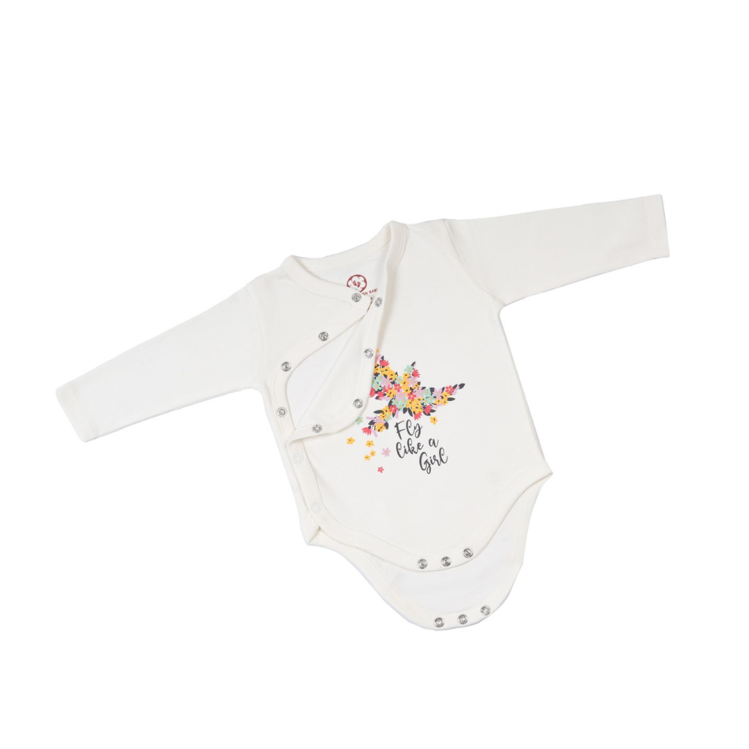 Onesie Full Sleeve - Side snap/Kimono style - Lets Party
