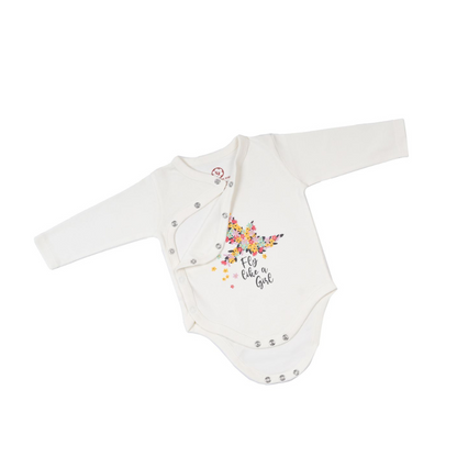 Onesie Full Sleeve - Side snap/Kimono style - Lets Party