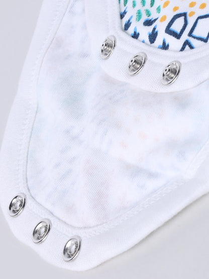 Nature Print Pure Cotton Half Sleeve Onesie
