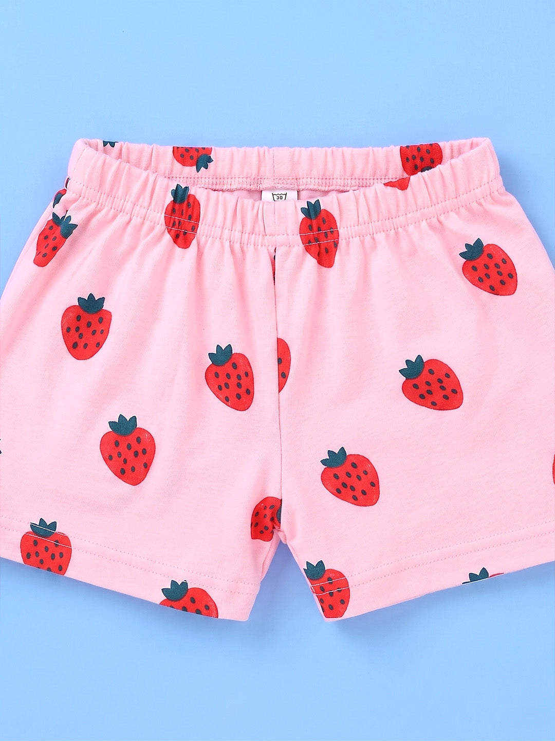 Sleeve Less Jabla & Shorts - Strawberry Print