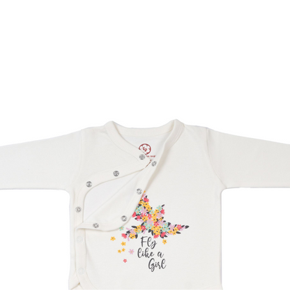 Onesie Full Sleeve - Side snap/Kimono style - Lets Party