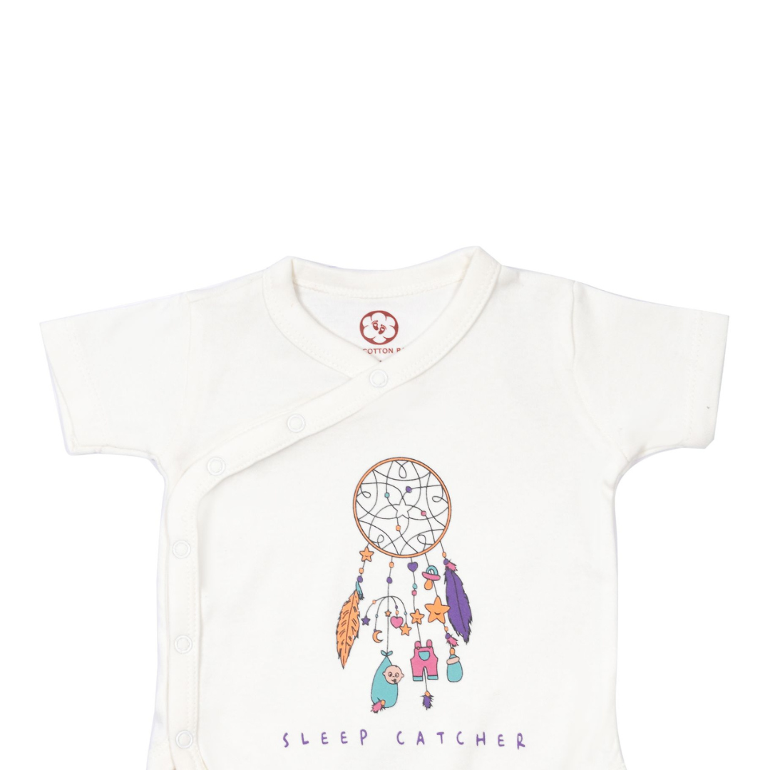 Onesie Half Sleeve - Side snap / Kimono style - Dream Catcher