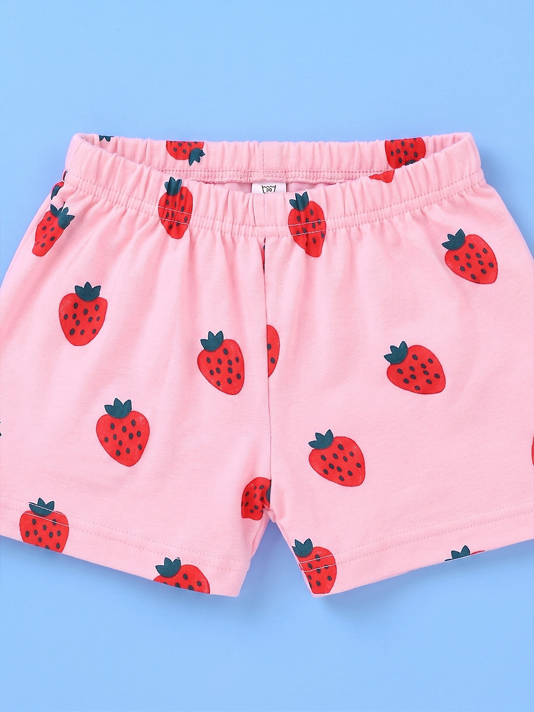 Half Sleeve Jabla & Shorts - Strawberry Print