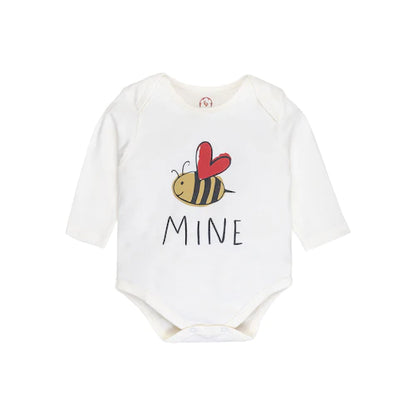 Onesie Full Sleeve - Side snap/Kimono style - Be Mine