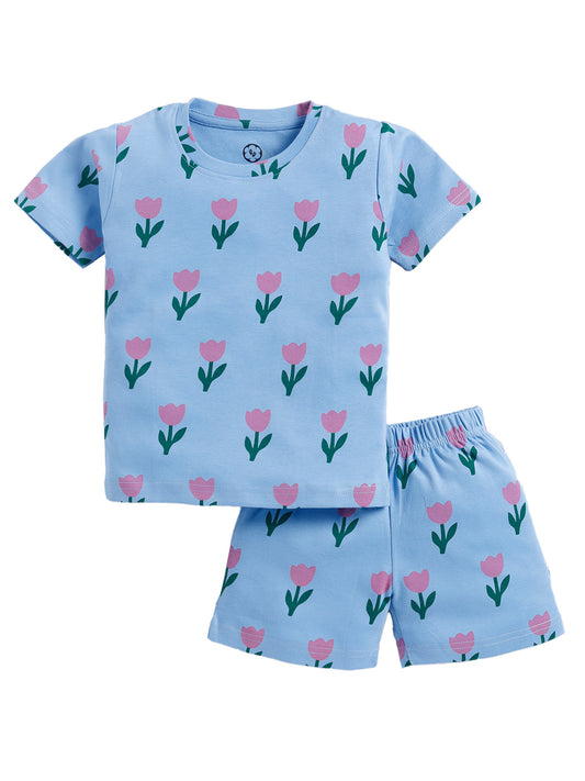 Tulip Print T-Shirt and Shots Set