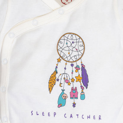 Onesie Half Sleeve - Side snap / Kimono style - Dream Catcher